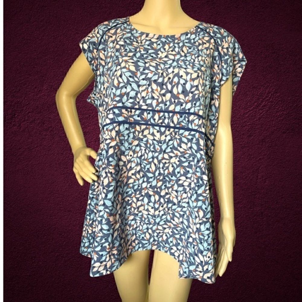 Motherhood Maternity Blouse Floral Short Sleeve size XL